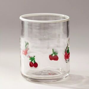 New🍒 Anthropologie Cherry Icon Juice Glass